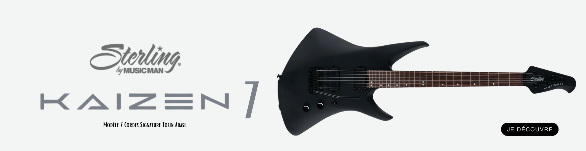 Découvrez la Kaizen 7 String Stealth Black !